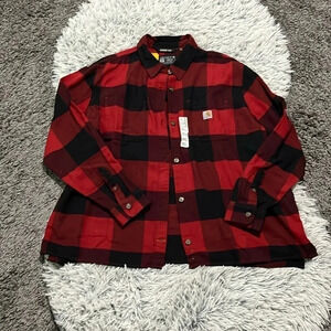 New! Carhartt plaid shirt Size XXL